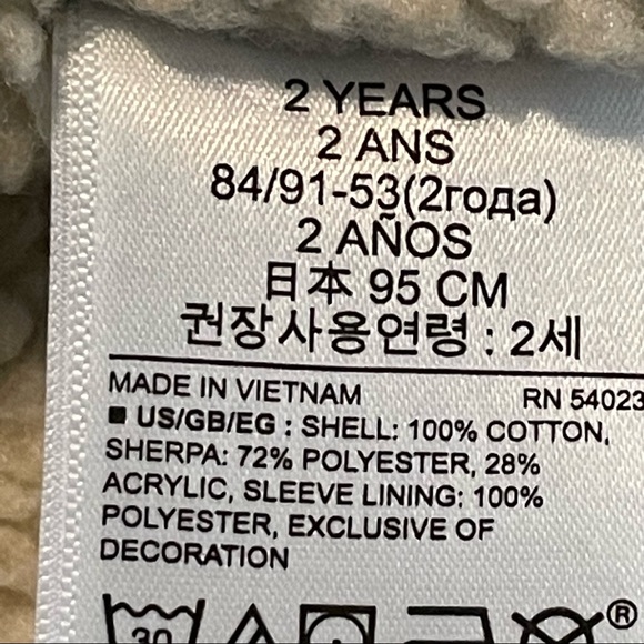 Minnie Mouse Denim Sherpa Lined Jacket size 2 yrs - Picture 9 of 14